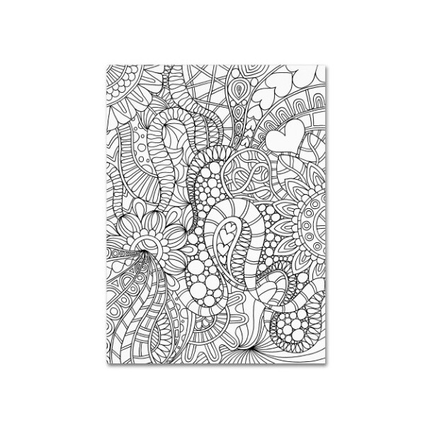 Trademark Fine Art Kathy G. Ahrens 'Mixed Coloring Book 62' Canvas Art, 35x47 - ALI3487-C3547GG