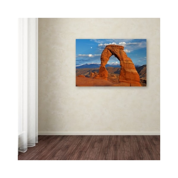 Trademark Fine Art Mike Jones Photo 'Delicate Arch Sunset' Canvas Art, 12x19 - ALI17814-C1219GG