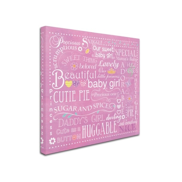 Trademark Fine Art Fiona Stokes-Gilbert 'Baby Girl' Canvas Art, 35x35 - ALI13692-C3535GG