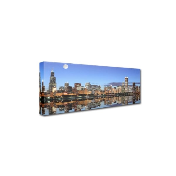 Trademark Fine Art Yakov Agani 'Chicago IL' Canvas Art, 16x32 - MA046-C1632GG