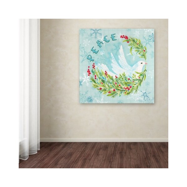 Trademark Fine Art Yachal Design 'Peace' Canvas Art, 14x14 - ALI13375-C1414GG