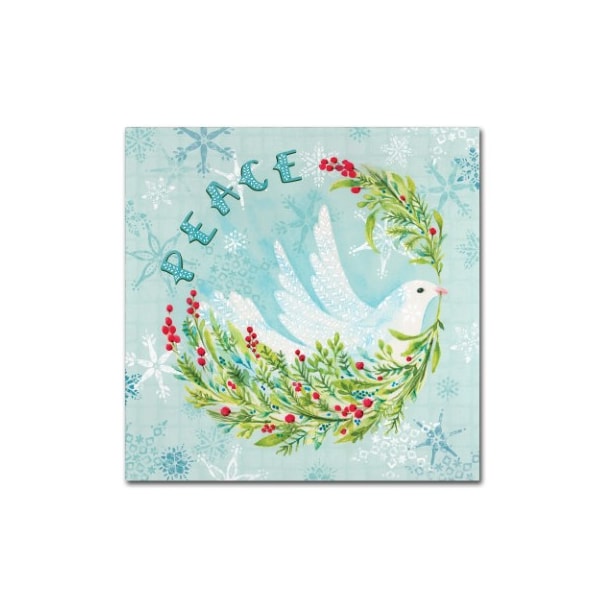 Trademark Fine Art Yachal Design 'Peace' Canvas Art, 14x14 - ALI13375-C1414GG