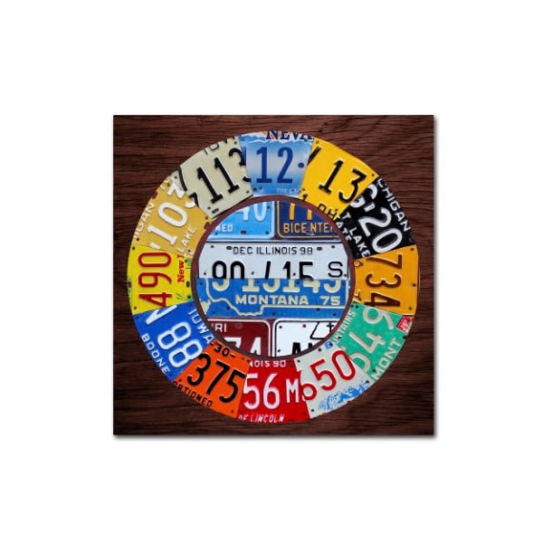 Trademark Fine Art Design Turnpike 'Clock Square' Canvas Art, 14x14 - ALI1312-C1414GG