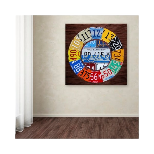 Trademark Fine Art Design Turnpike 'Clock Square' Canvas Art, 14x14 - ALI1312-C1414GG