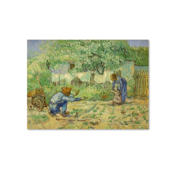 Trademark Fine Art Vincent van Gogh 'First Steps' Canvas Art, 14x19 - AA01263-C1419GG