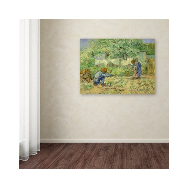 Trademark Fine Art Vincent van Gogh 'First Steps' Canvas Art, 14x19 - AA01263-C1419GG