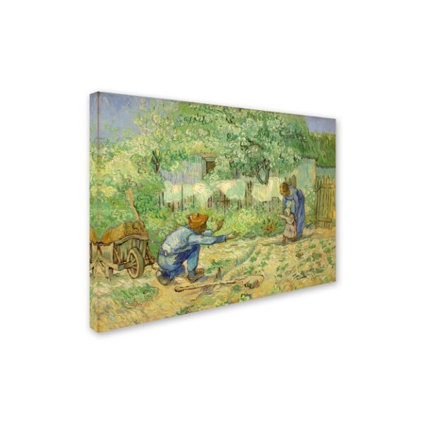 Trademark Fine Art Vincent van Gogh 'First Steps' Canvas Art, 14x19 - AA01263-C1419GG