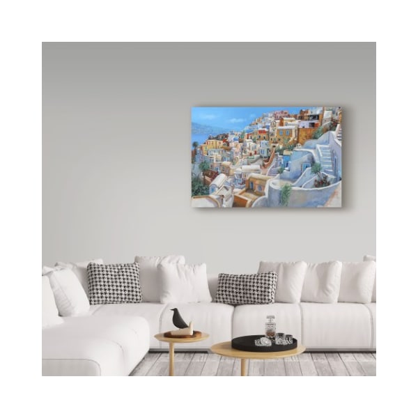 Trademark Fine Art Guido Borelli 'Santorini a Colori' Canvas Art, 16x24 - ALI34198-C1624GG