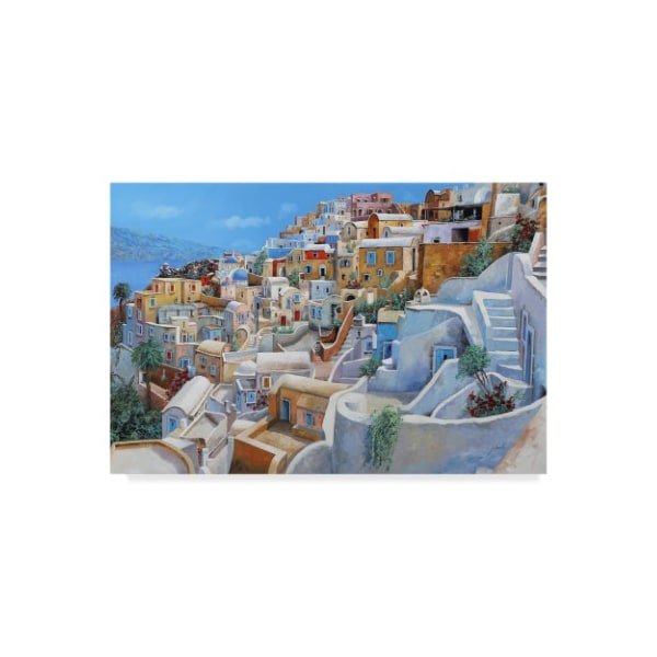 Trademark Fine Art Guido Borelli 'Santorini a Colori' Canvas Art, 16x24 - ALI34198-C1624GG