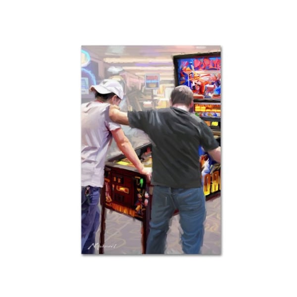 Trademark Fine Art The Macneil Studio 'Pinball' Canvas Art, 16x24 - ALI09648-C1624GG