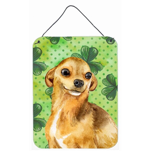 Carolines Treasures Chihuahua St.Patricks Wall or Door Hanging Prints, 12 x 16 in. - BB9832DS1216