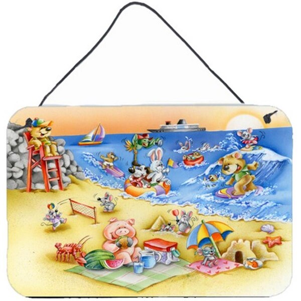 Carolines Treasures Animals Swimming at the Beach Wall or Door Hanging Prints - APH6822DS812