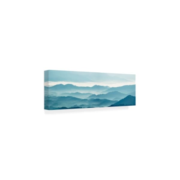 Trademark Fine Art James Mcloughlin 'Misty Mountains X' Canvas Art, 10x32 - WAG10099-C1032GG