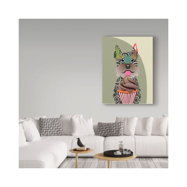 Trademark Fine Art Lanre Adefioye 'Schnauzer' Canvas Art, 24x32 - ALI31162-C2432GG