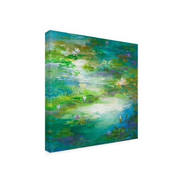 Trademark Fine Art Sheila Finch 'Water Lily Pond 2' Canvas Art, 24x24 - WAG13373-C2424GG