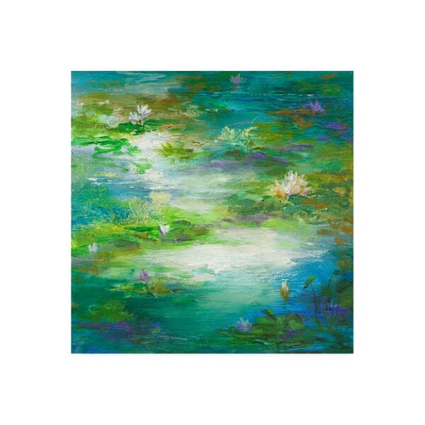 Trademark Fine Art Sheila Finch 'Water Lily Pond 2' Canvas Art, 24x24 - WAG13373-C2424GG