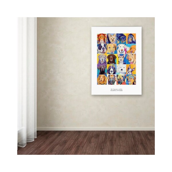 Trademark Fine Art Pat Saunders-White 'Colorful Attitudes Poster' Canvas Art, 24x32 - PS157-C2432GG