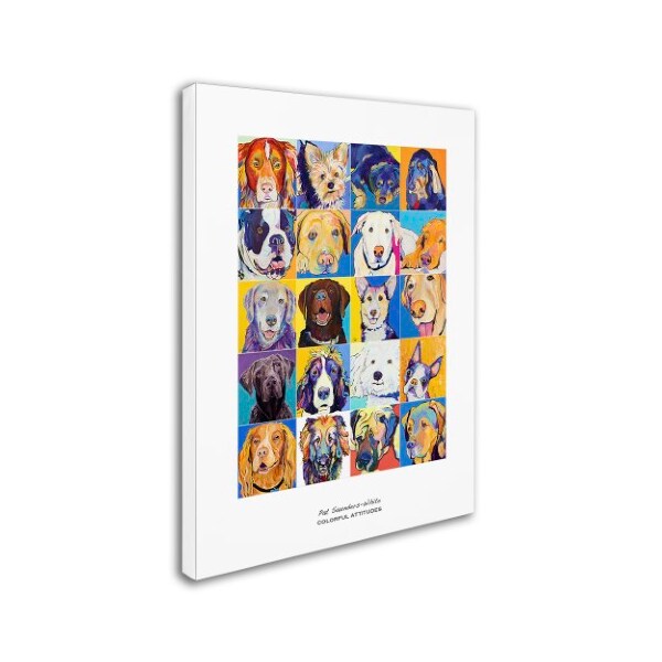 Trademark Fine Art Pat Saunders-White 'Colorful Attitudes Poster' Canvas Art, 24x32 - PS157-C2432GG