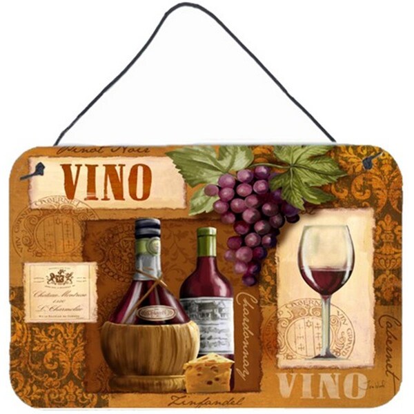 Carolines Treasures Vino Wine Wall and Door Hanging Prints - PTW2045DS812