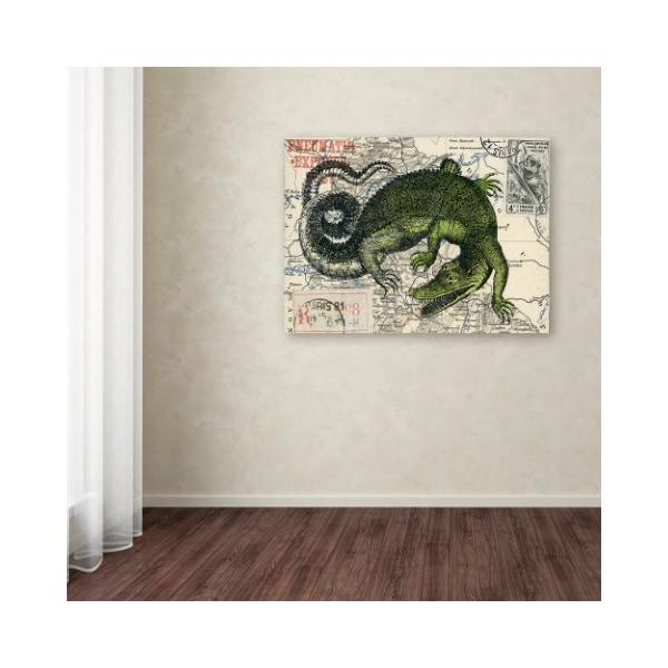 Trademark Fine Art Nick Bantock 'Croc Map' Canvas Art, 14x19 - ALI2181-C1419GG