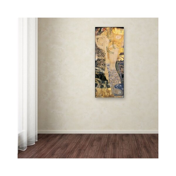 Trademark Fine Art Gustav Klimt 'Water Serpents' Canvas Art, 20x47 - BL0421-C2047GG