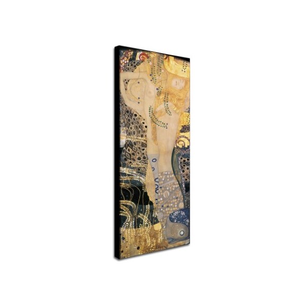 Trademark Fine Art Gustav Klimt 'Water Serpents' Canvas Art, 20x47 - BL0421-C2047GG