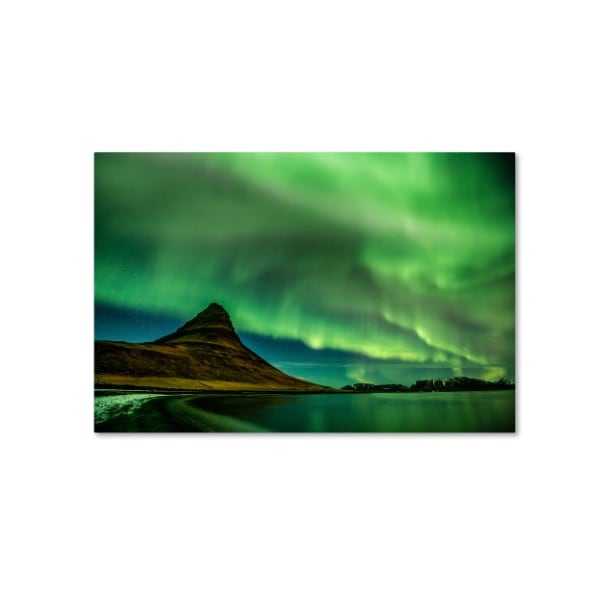 Trademark Fine Art Dan Ballard 'Northern Lights Dance' Canvas Art, 12x19 - ALI8039-C1219GG