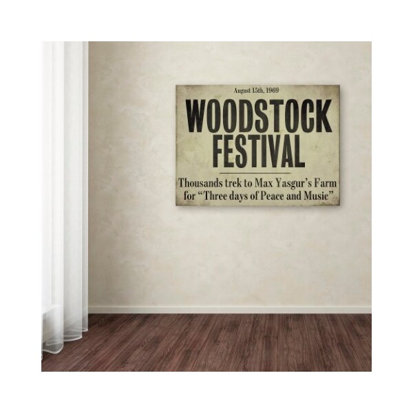 Trademark Fine Art Color Bakery 'Woodstock' Canvas Art, 35x47 - ALI4169-C3547GG