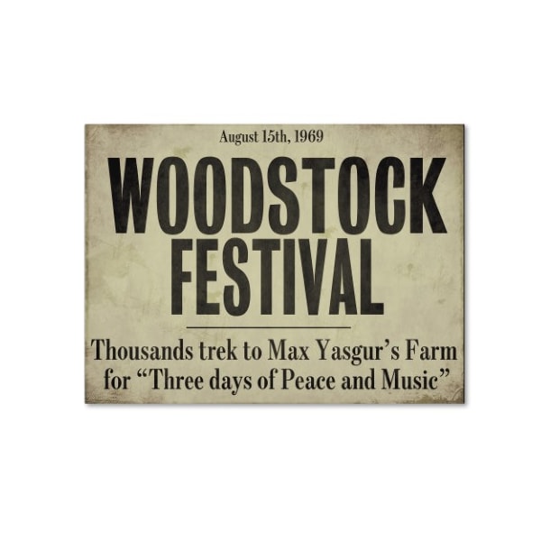 Trademark Fine Art Color Bakery 'Woodstock' Canvas Art, 35x47 - ALI4169-C3547GG