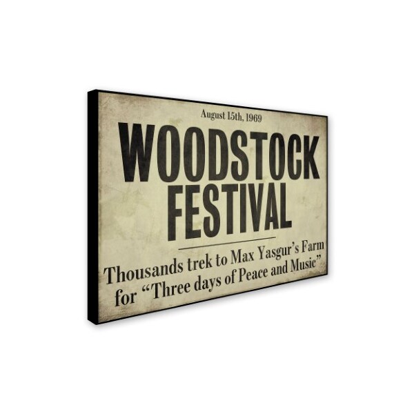 Trademark Fine Art Color Bakery 'Woodstock' Canvas Art, 35x47 - ALI4169-C3547GG