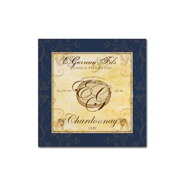 Trademark Fine Art Fiona Stokes-Gilbert 'Wine Label 4' Canvas Art, 24x24 - ALI13636-C2424GG