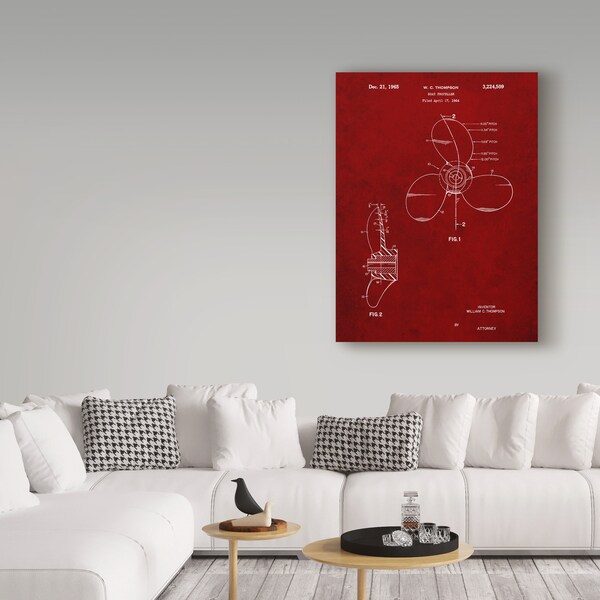 Trademark Fine Art Cole Borders 'Boat Propeller' Canvas Art, 14x19 - ALI22060-C1419GG