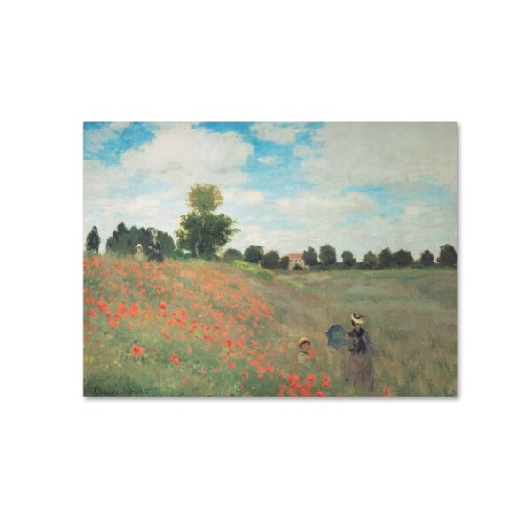 Trademark Fine Art Claude Monet 'Les Conquelicots' Canvas Art, 18x24 - ALI10049-C1824GG