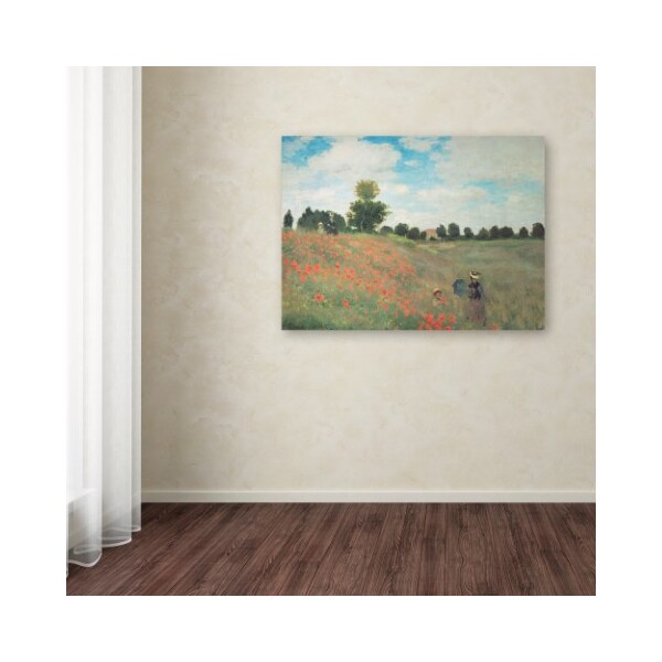 Trademark Fine Art Claude Monet 'Les Conquelicots' Canvas Art, 18x24 - ALI10049-C1824GG