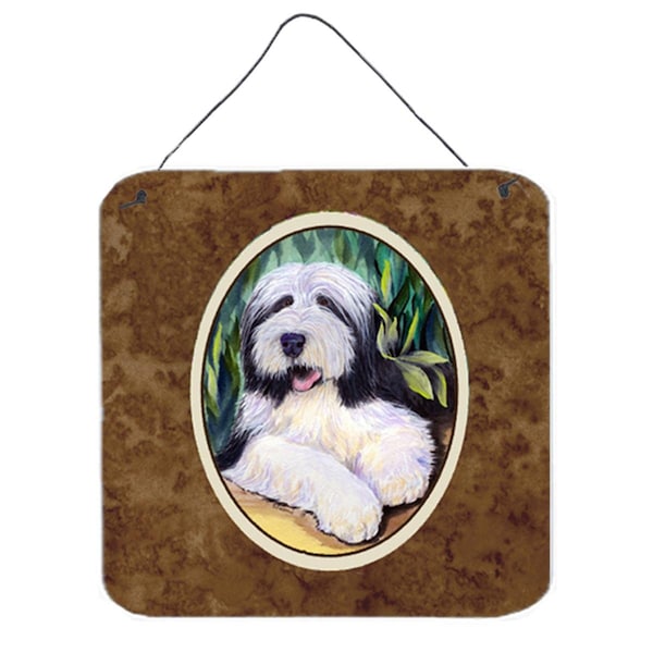 Carolines Treasures Bearded Collie Aluminium Metal Wall or Door Hanging Prints - SS1038DS66