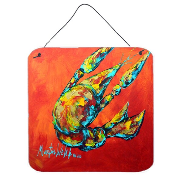 Carolines Treasures Crawfish Spicy Craw Aluminium Metal Wall or Door Hanging Prints - MW1131DS66