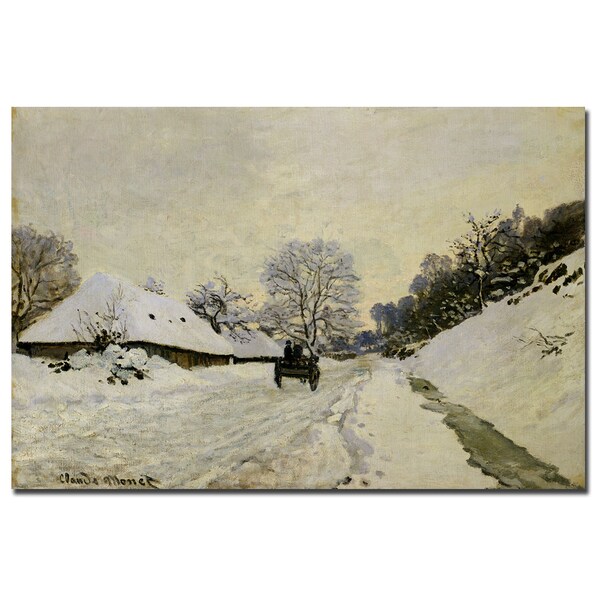 Trademark Fine Art Claude Monet 'The Cart 1865' Canvas Art, 22x32 - BL0079-C2232GG