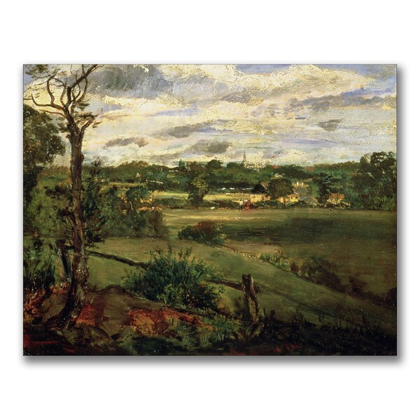 Trademark Fine Art John Constable 'View of Highgate from Hampstead' Canvas Art, 18x24 - BL0564-C1824GG