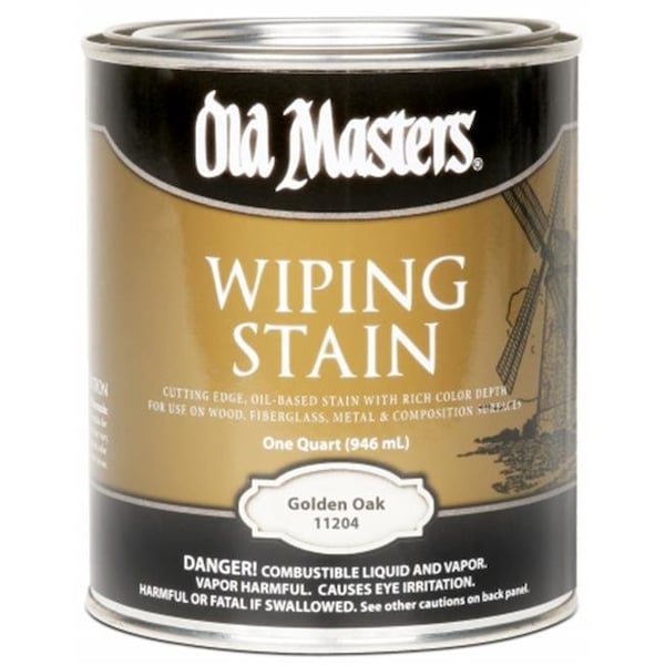 Old Masters Old Masters 11204 1 Quart Golden Oak Wiping Stain - 2692382
