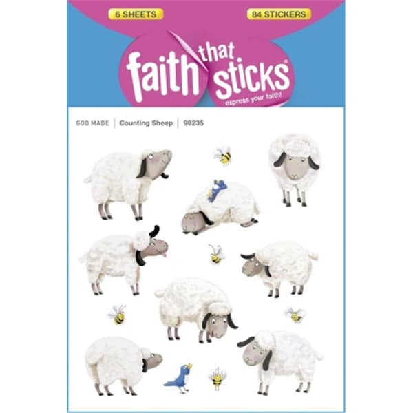 Tyndale House Publishers Sticker - Counting Sheep - Faith That Sticks - 10176X