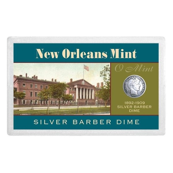 Upm Global UPM Global 14433 New Orleans Mint Silver Barber Dime Over 100 Years Old - 14433