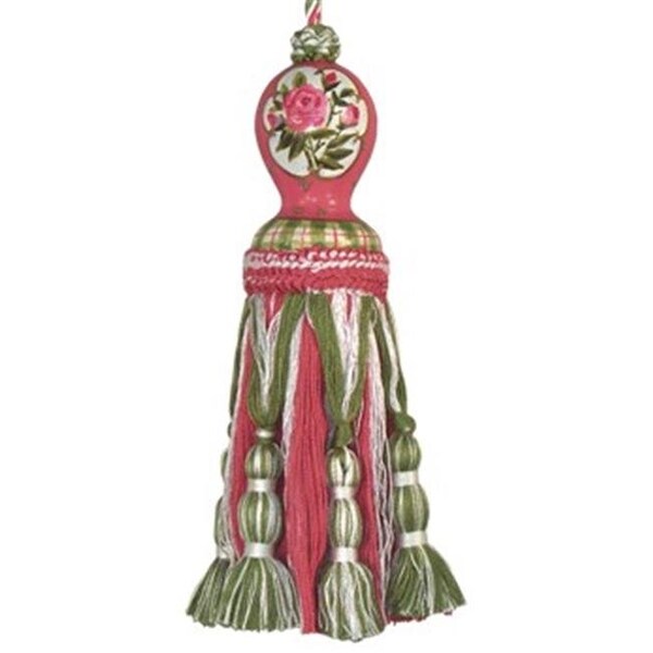 123 Creations 123 Creations C249.8 Inch Rose and Lily - Hand Painted Tassel - C249.8
