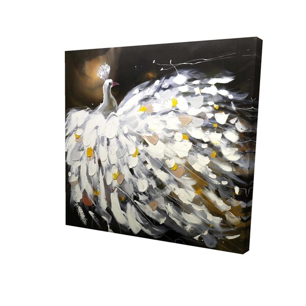 Fondo 16 x 16 in. Abstract Peacock-Print on Canvas - FO2789208