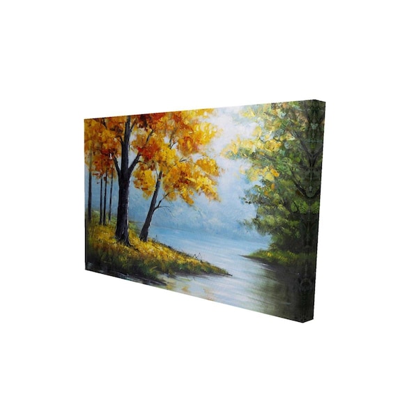 Fondo 20 x 30 in. Trees by The Lake-Print on Canvas - FO2778462