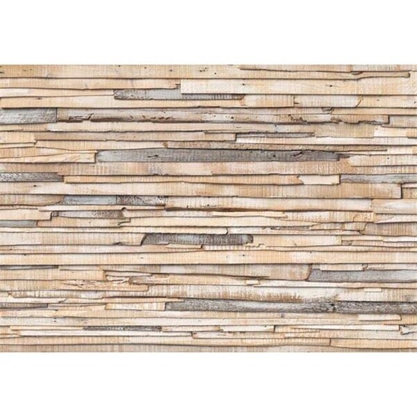 Brewster Home Fashions Brewster Home Fashions 8-920 Whitewashed Wood Wall Mural - 100 in. - 8-920
