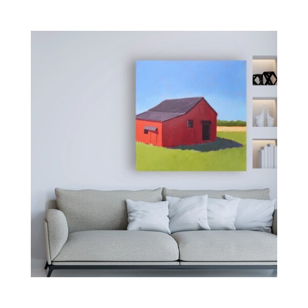 Trademark Fine Art Carol Young 'Primary Barns V' Canvas Art, 14x14 - WAG16488-C1414GG