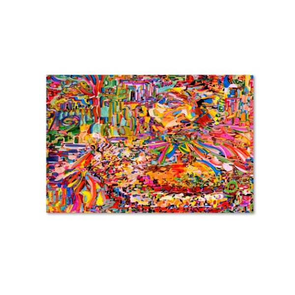 Trademark Fine Art Josh Byer 'A Robot Imagines A Hamburger' Canvas Art, 18x24 - ALI5582-C1824GG