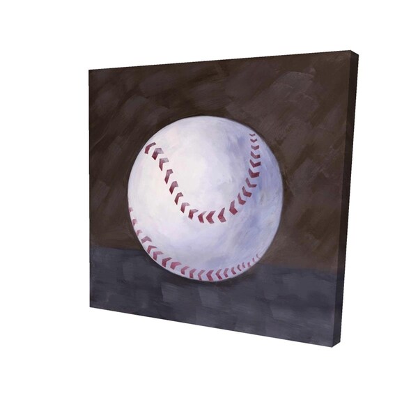 Fondo 16 x 16 in. Baseball Ball-Print on Canvas - FO3336216