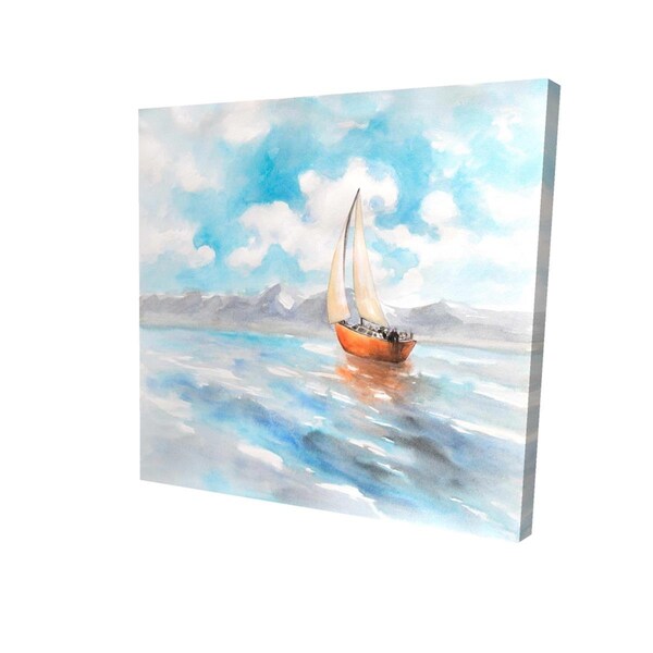 Fondo 16 x 16 in. Sailboat Landscape-Print on Canvas - FO2774550