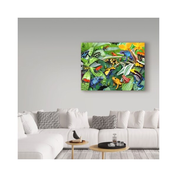 Trademark Fine Art Howard Robinson 'Dart Frogs' Canvas Art, 18x24 - ALI23929-C1824GG